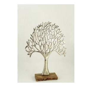 ประติมากรรมต้นไม้อะลูมิเนียม งานศิลปะแฮนด์เมด ดีไซน์อาร์ตเดโค รูปทรงอินทรีย์และพลังงานแห่งความสงบ ปรับแต่งขนาดและสีได้ - Product Image 6