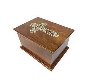 Urnas de cremación marrones de madera Natural modernas de estilo americano hechas a mano para adultos, hombres, mujeres, funerario decorativo, logotipo personalizado - Product Image 1