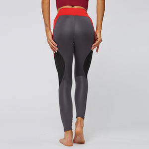 Mallas de cintura alta con estampado de diseño personalizado para mujer, pantalones push-up de retazos de estilo informal, equipo de ejercicio para mujer - Product Image 6