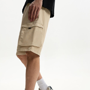 Personnalisé Vintage Lavage Foncé Coton Jean Shorts Hommes Baggy Denim Shorts Street Wear Lâche Jeans Shorts Jorts - Product Image 2