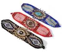 Luckyee - Bracelet créatif Miyuki Eye, bracelet hexagonal, bracelet à perles pour femmes