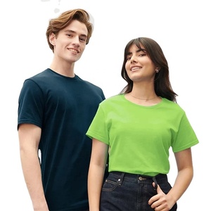 150 GSM เสื้อยืดผ้าฝ้ายแบบเรียบสำหรับผู้ชายและผู้หญิงใช้ได้ทั้งชายและหญิงเสื้อยืดผ้าฝ้าย100% แขนสั้นคอกลมออกแบบโลโก้ได้ตามต้องการ - Product Image 2