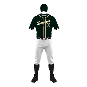 Uniforme de baseball personnalisé unisexe, haute respirabilité, antibactérien, séchage rapide, grande taille, maille polyester, impression par sublimation intégrale, équipe - Product Image 1