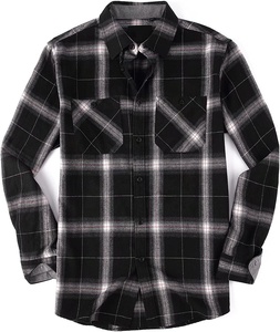 Casual Style Fashionable <b>Men's</b> Insert Pockets Twill Lining Spread Collar Comfortable Fit Cotton/Polyester <b>Men</b> <b>Flannel</b> <b>Shirts</b> OEM - Product Image 4