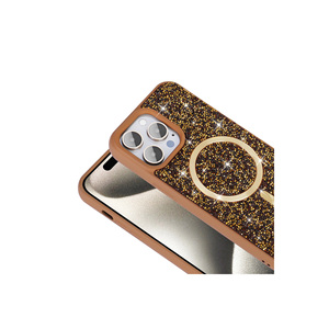 Coque en silicone compatible Magsafe, design diamant de luxe, pour iPhone 14 Pro Max, motif mosaïque MRSA, housse antichoc Ins 7 Plus - Product Image 3