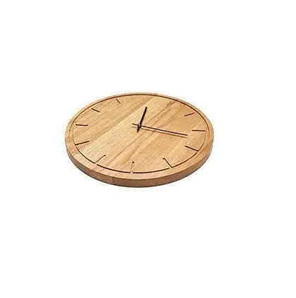 Круглые деревянные настенные часы из твердой акации, ручная работа, неполированные деревянные настенные часы оптом