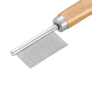 หวีไม้หวีแถวเดียวสำหรับสุนัขและแมวสแตนเลสหวีสำหรับสัตว์เลี้ยง - Product Image 5