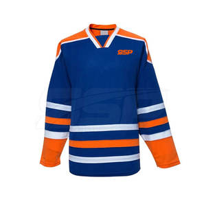 Conjuntos de uniformes de hockey sobre hielo para adultos de manga larga y peso ligero de alta calidad 100% poliéster de secado rápido transpirable personalizable - Product Image 4