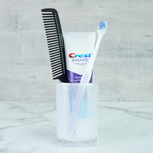 [Holar] Taiwán hizo 10 OZ vaso de baño de plástico acrílico transparente reutilizable sólido para adultos y niños - Product Image 4