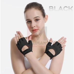 Guantes Transpirables Antideslizantes de Medio Dedo para Levantamiento de Pesas, para Hombres y Mujeres, Entrenamiento Físico, Gimnasio, con Soporte para Muñeca - Product Image 3