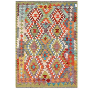 Maimana Afghanistan Kilim <b>Rug</b> 168 X 120 cm Traditional Afghan Area <b>Rugs</b> & <b>Sets</b> - Product Image 1
