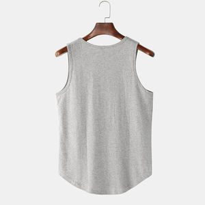 Professional Factory <b>Men's</b> Sleeveless <b>Singlet</b> Neck T-Shirt with OEM Logo Printing Heavy/Lightweight for Everyday Wear - Product Image 2