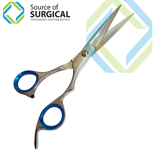 Pet Grooming Scissors Titanium Coated Stainless Steel Right-Handed Medium Handle Professional Dog Cat Straight Curved Blending - Product Image 5