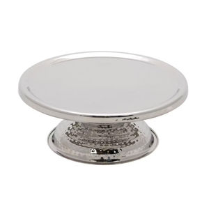 Support à gâteau en fer plaqué or au design fantastique avec finition martelée pour la présentation sur la table de dessert Prix raisonnable - Product Image 5