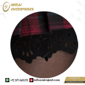 ผู้หญิงกระโปรงสก็อตแลนด์สีแดงTartan Kiltจีบลูกไม้ลายสก๊อตที่กําหนดเองฤดูใบไม้ร่วงฤดูหนาวสบายๆกระโปรงสั้น - Product Image 5