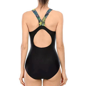 2025 OEM nuevo traje de baño de una pieza de alta calidad para mujer ropa de playa cintura alta Fitness transpirable secado rápido Spandex/poliéster - Product Image 5