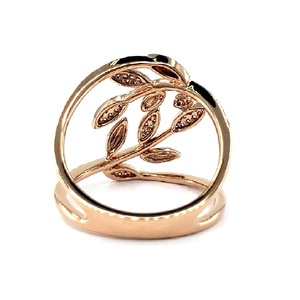 Tailor Made Classic Wedding Engagement High End 18k Rose Gold Natural Diamond Round Rings for Women or Gift - Product Image 3