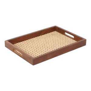 Rectangle solide de luxe de haute qualité pour plateau de service de petit déjeuner en bois de manguier meilleure qualité pour les mariages restaurants fêtes usage domestique - Product Image 3