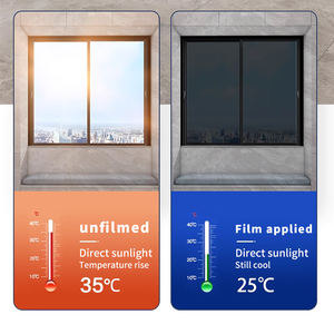 <span class=keywords><strong>Film</strong></span> pour fenêtres en verre PET ZIRUI SLIVER 20 2 Mil avec protection UV et isolation thermique pour les fenêtres des immeubles de bureaux - Auto-adhésif durable - Product Image 5