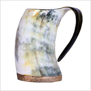 Tasse à corne à boire Viking de haute qualité avec poignée pour bière café au prix de gros tasse à corne à boire Viking - Product Image 6