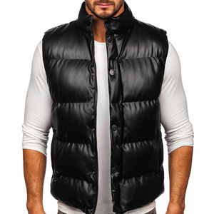 High Quality Custom Logo Breathable Waterproof <b>Puffer</b> <b>Vest</b> <b>Jacket</b> for Men Casual Lightweight Winter Wind Breaker Waistcoat - Product Image 1