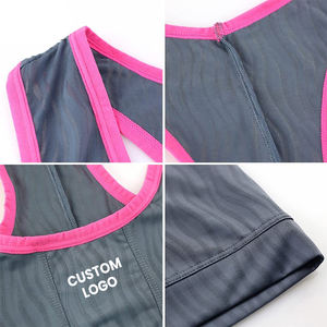 Prix compétitif Bon vendeur Service OEM Dernier style en gris et rose Couleur Contraste Lutte Singlets - Product Image 6