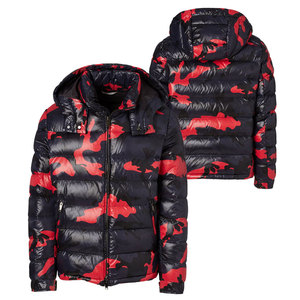 2025 Detachable Custom Embroidery Logo Men's Hooded Custom Warm Thick Outdoor Winter Coat <b>Quilted</b> Padded Bubble <b>Jacket</b> - Product Image 1
