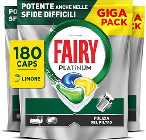 Fairy Platinum Plus Dishwasher Tablets, 114 Capsules, Complete Lemon, <b>Detergent</b> with Anti-Matte Technology, Against Grease - Product Image 6
