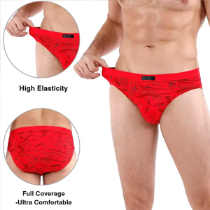 String pour hommes de haute qualité, marque compétitive, prix de séchage rapide Slip pour hommes Boxer sous-vêtements en coton respirant Logo personnalisé String pour hommes - Product Image 5