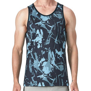 Camiseta sin mangas cómoda y elegante para hombre, chaleco de sublimación transpirable de secado rápido con logotipo personalizado, camisetas esenciales para correr - Product Image 6