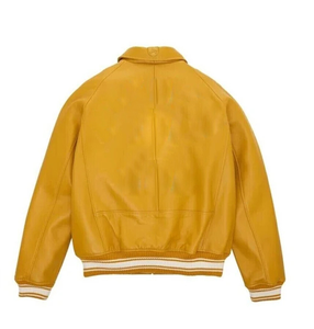 Chaquetas de Cuero al por Mayor Nuevas de 2025, Chaqueta de Cuero Bomber Acolchada para Hombre con Logotipo Personalizado - Product Image 4