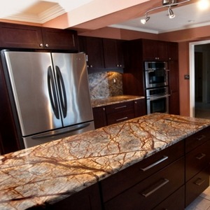 Modern Forest Brown Marble <b>Slab</b> Polished Calcite Countertop for Hotels Big <b>Slab</b> Durable & Eco-Friendly Lifetime Warranty - Product Image 2