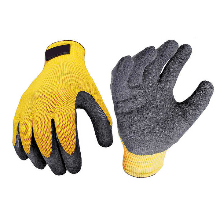 Wholesale Latex Foam Gloves Rescue Labor Protection Waterproof Working Work Latex Coated Glove