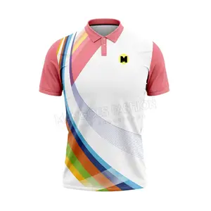 Camisa de time de críquete de secagem rápida 100% poliéster personalizada por atacado - Roupa esportiva premium para entusiastas do críquete