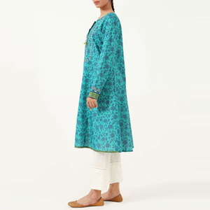 Venta al por mayor de alta calidad de 3 piezas de las señoras trajes de césped de impresión digital de color sólido Casual Salwar Kameez de Pakistán India en venta - Product Image 4