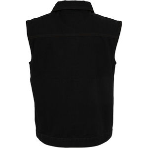 เสื้อกั๊กยีนส์สำหรับผู้ชายผ้าฝ้าย100% แบบติดกระดุมแขนกุดสำหรับฤดูร้อน - Product Image 5