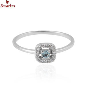 Anillo de Bodas de compromiso de circón de cristal de tanzanita de Plata de Ley 925 de alta calidad para mujer recién llegado al por mayor para fiestas - Product Image 4