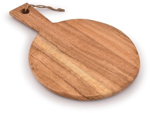 Tabla de Cortar de Madera de Acacia con Mango, Tabla para Picar para Cocina, Queso y Bandeja para Servir Alimentos, Charcutería - Product Image 3
