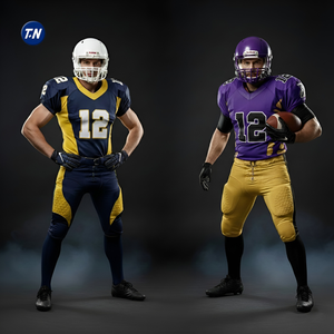 Pantalones Cortos de Uniforme de Fútbol Americano para Hombre, Impresión 3D, Nombre del Equipo Personalizado, Logotipo Delantero/Trasero, 100% Poliéster Transpirable, Tallas Grandes - Product Image 1
