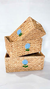 Cesta de almacenamiento de cocina colorida con ratán para pan o caja de regalo, accesorios de cocina multifuncionales, superventas - Product Image 4