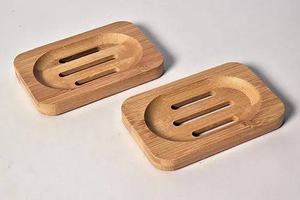 <b>Bathroom</b> <b>Shower</b> Bamboo Waterfall Kitchen Sink Custom Soap Dish Sponge Holder Wood Soap Holder Bath - Product Image 6