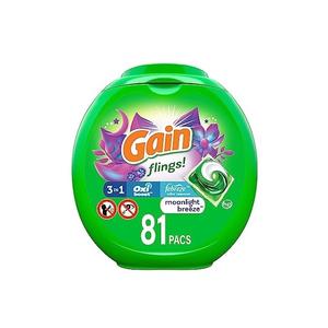 Paquete de Lavandería Gain Happy, Paquetes de Detergente para Ropa Gain Super Size Flings, Paquetes de Detergente 3 en 1 con Febreze y Oxi, 45 Unidades - Product Image 3