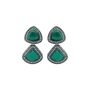 Alex Jewellery-ensemble de bijoux indiens exquis Triangle Kundan Choker Earring Maangtikka - Product Image 5