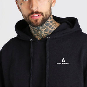 Pull à capuche en tissu de coton à la mode en gros Sweats à capuche décontractés bon marché pour hommes - Product Image 2