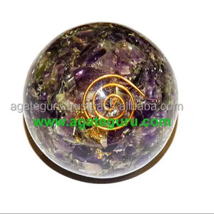 Amethyst Orgone <b>Ball</b> <b>Sphere</b> High Grade Stone Healing <b>Sphere</b> <b>Ball</b> Meditation Healing - Product Image 1
