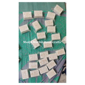 Nouveau Design classique produit de qualité supérieure boîte d'incrustation de marbre blanc avec nacre brillant fabriqué à la main pour boîte de rangement de bijoux - Product Image 5