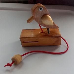 Mejor calidad Madera Vintage decoración hecha a mano Acacia madera pájaro aldaba niño Noisemaker técnica pulida - Product Image 1