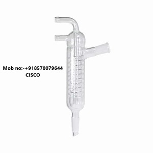 Condensador de éter de vidrio de laboratorio de borosilicato de alta calidad varios tamaños 19/26 24/29mm suministros educativos para PC químico - Product Image 4