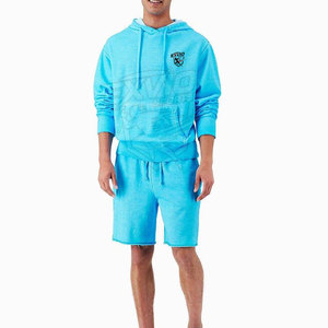 Conjunto de Sudadera con Capucha y Pantalones Cortos para Hombre, Ropa Deportiva Moderna, Sudadera con Capucha de Manga Larga y Pantalones Cortos - Product Image 2