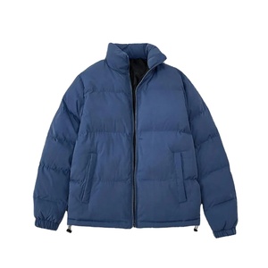 Chaqueta de invierno de relleno de alta calidad, chaqueta acolchada con cremallera de concha suave a la moda informal, Abrigo acolchado brillante personalizado para hombre - Product Image 6